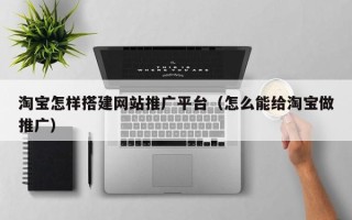 阜阳淘宝怎样搭建网站推广平台（怎么能给淘宝做推广）